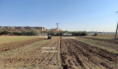 Con los diferentes laboreos (tradicional y convencional) trabajamos el suelo e incorporamos el compost a diferentes profundidades